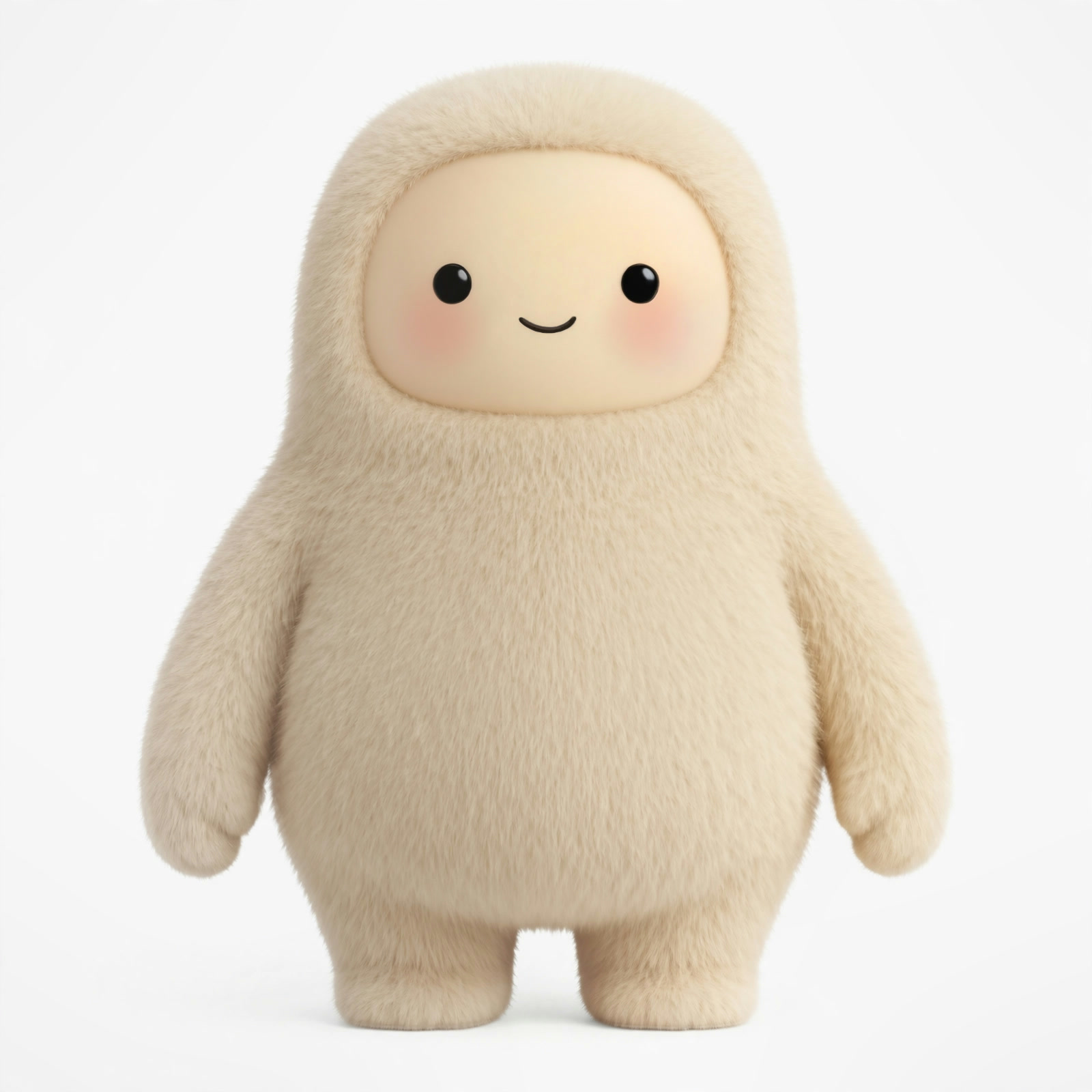 The fluffy cream-white Muse mascot